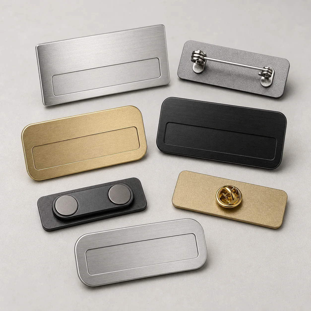 Engraved metal name tags and industrial identification plates